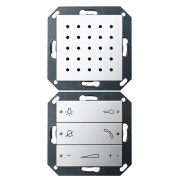 Внутренняя квартирная аудиостанция hand free скрытого монтажа Gira System 55 Хром