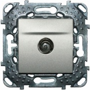 Розетка телевизионная  TV простая SE Unica Top, алюминий