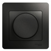 Светорегулятор (диммер) LED, RC, 630Вт/ВА в сборе SE Glossa, антрацит