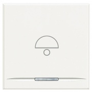 Axolute Клавиши с символами для системы автоматизации для 1 функции - 2 модуля, Колокольчик, цвет бе