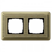 Рамка 2-ая Gira ClassiX Art Бронза/Бронза