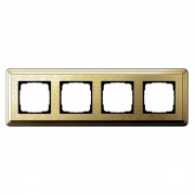 Рамка 4-ая Gira ClassiX Art Латунь/Латунь