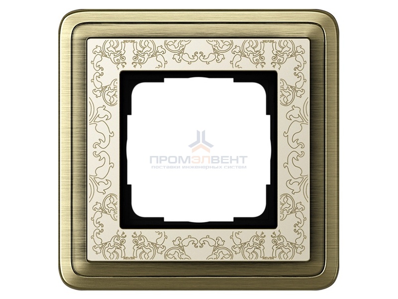 Рамка 1-ая Gira ClassiX Art Бронза/Кремовый