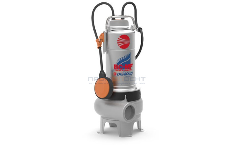 Насос фекальный Pedrollo BCm 10/50-MF - 0,75 кВт (1x230 В, Qmax 600 л/мин, Hmax 12 м, кабель 10 м)