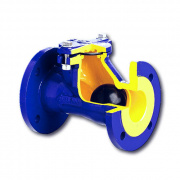 Клапан обратный шаровой Zetkama 400 D - Ду125 (ф/ф, PN16, Tmax 70°C, исполнение №55)