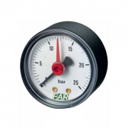 Манометр аксиальный FAR 2500 - 1/4" (D-63 мм, шкала 0-4 бар, с указателем предела)