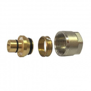 Соединение резьбозажимное STOUT - 20x2.9 x 3/4" (для труб из сшитого полиэтилена)