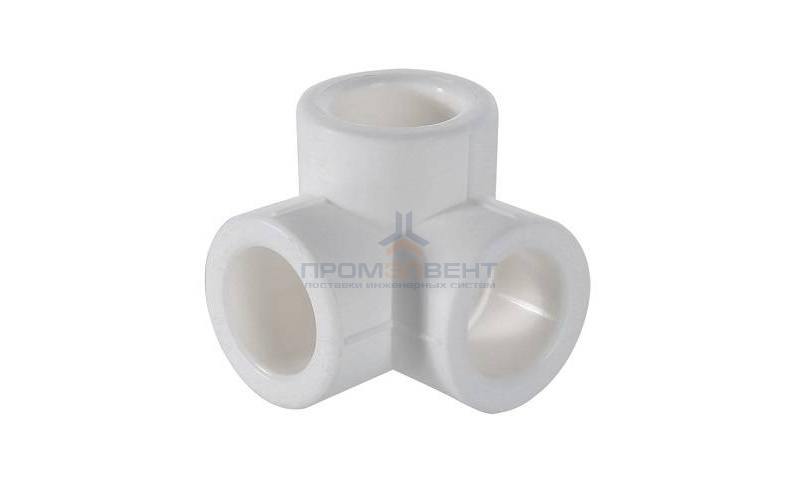 Тройник двухплоскостной VALTEC VTp.738 - 20 (для полипропиленовых труб под пайку, цвет белый)