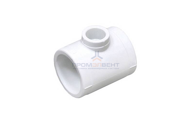 Тройник переходной Fusitek - 40 x 20 x 40 (для полипропиленовых труб под пайку, цвет белый)