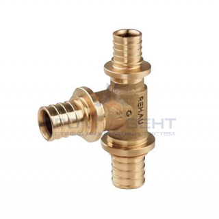 Тройник переходной REHAU PLATINUM - 32 x 25 x 25 (бронза, для труб из сшитого полиэтилена RAUTITAN)