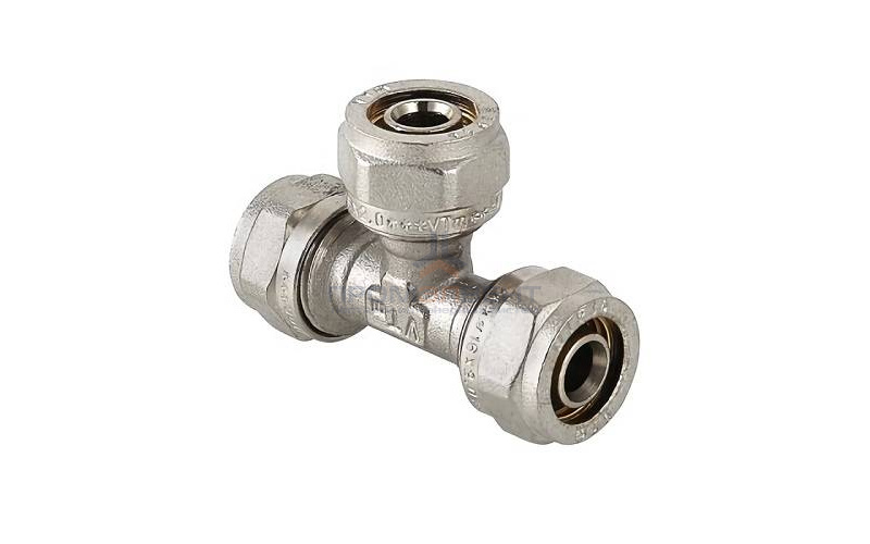 Тройник переходной VALTEC VTm.331 - 32 x 26 x 26 (винтовой, для металлопластиковых труб)