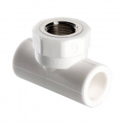Тройник с переходом на внутреннюю резьбу VALTEC VTp.732 - 25 x 3/4" (для полипропилен.труб, белый)