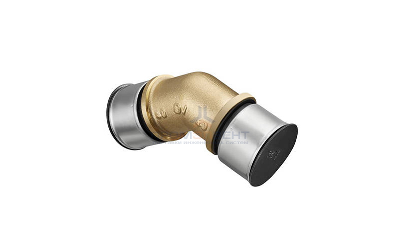 Отвод 45° Oventrop Cofit P - 40x3.5 (прессовой, латунь)