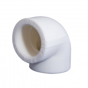 Отвод 90° KALDE - 90 (для полипропиленовых труб под пайку, цвет белый)