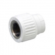 Переход на внутреннюю резьбу Fusitek - 20 x 3/4" (для полипропиленовых труб, цвет белый)