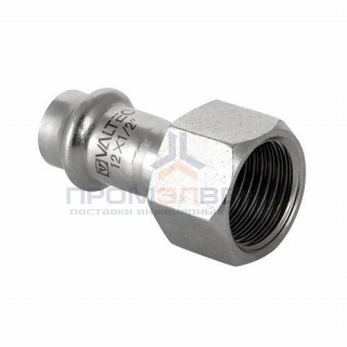 Переход на внутреннюю резьбу VALTEC VTi.902 - 12 x 1/2" (прессовой, для труб из нержавеющей стали)