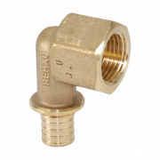 Переход на внутреннюю резьбу угловой REHAU MX - 25 x 1" (латунь, для труб серии RAUTITAN)