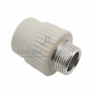 Переход на наружную резьбу FV-Plast - 32 x 1" (для полипропиленовых труб, цвет серый)