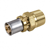 Переход на наружную резьбу Giacomini RM107 - 26x3.0 x 3/4" (прессовой, для металлопластиковых труб)