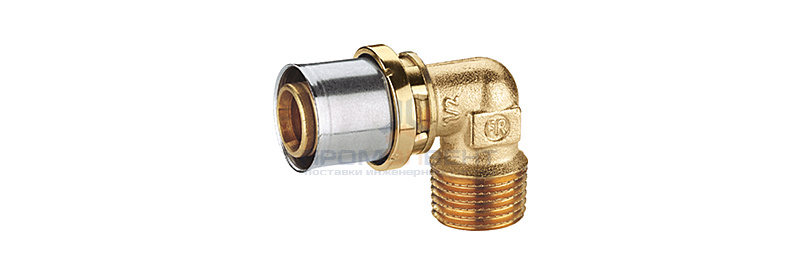 Переход на наружную резьбу угловой Giacomini RM127 - 16x2.0 x 3/4