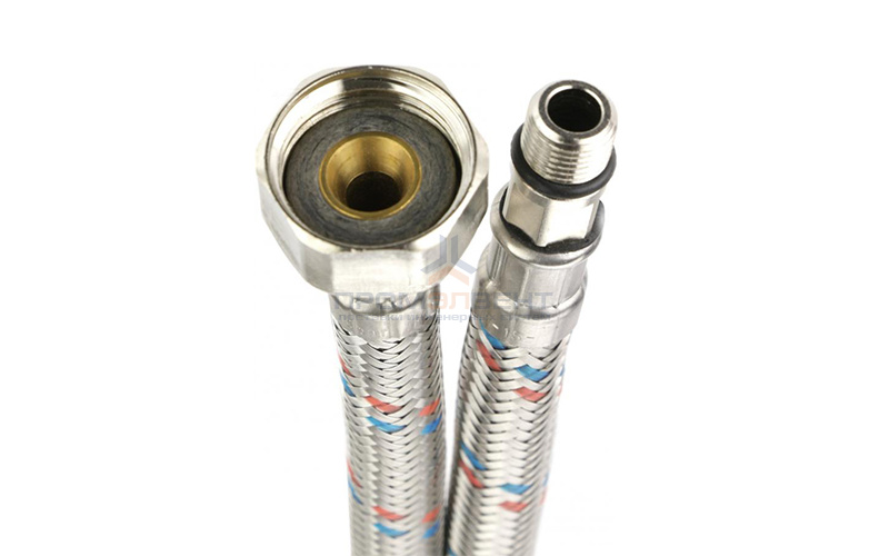 Подводка под смеситель гибкая Industrias Mateu (Штуцер/Гайка) - М10-18 x 3/8