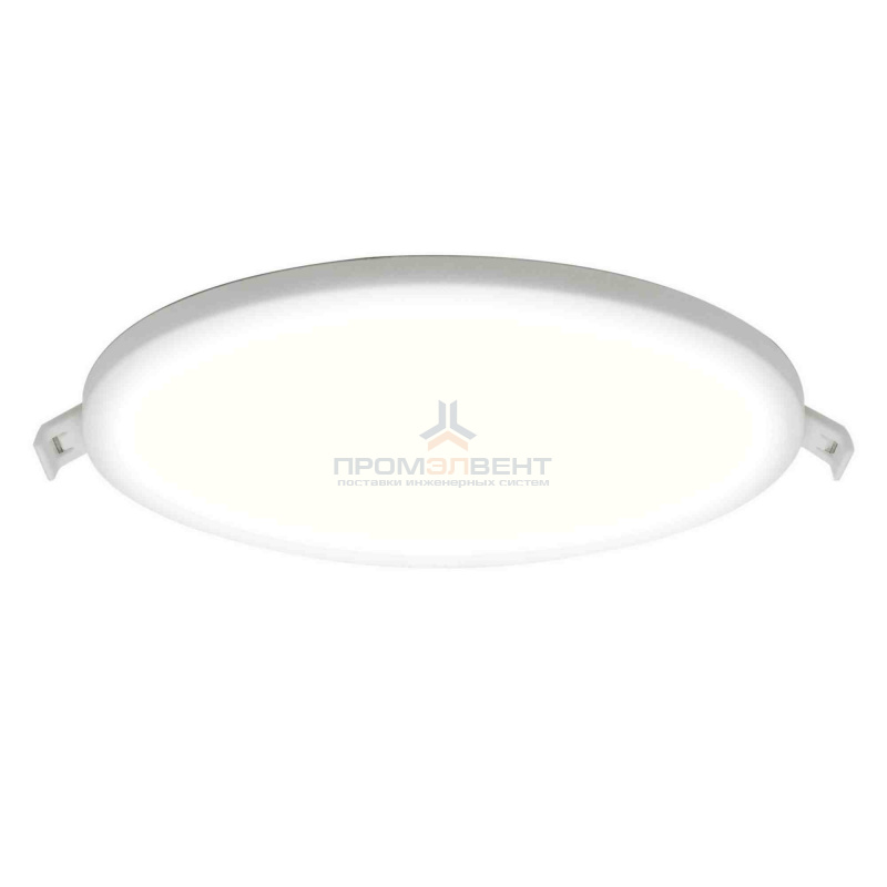 06-21 Светодиодная панель встраиваемая круглая 220В, 18Вт, CRI:80Ra, 1440Лм, Ф 170/155 мм,  алюминиевый корпус, изолированный драйвер,2700К