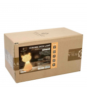 18-108 Светильник декоративный, настольный, "Кот", керамический, Е14 25Вт, 220В, размер: 15.5*13.5*25.5 см.