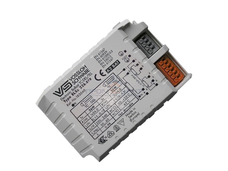 ЭПРА Vossloh Schwabe ELXc 226.878 1/2x26W для компактных люминесцентных ламп