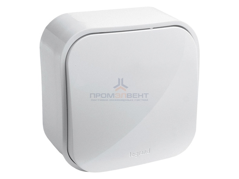 Выключатель Legrand Quteo белый [уп 20шт]