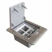 LUK/2+2ST66 Люк в пол IP66 Экопласт на 2 механизма (45х45 мм) +2 модуля (45х22,5) сталь