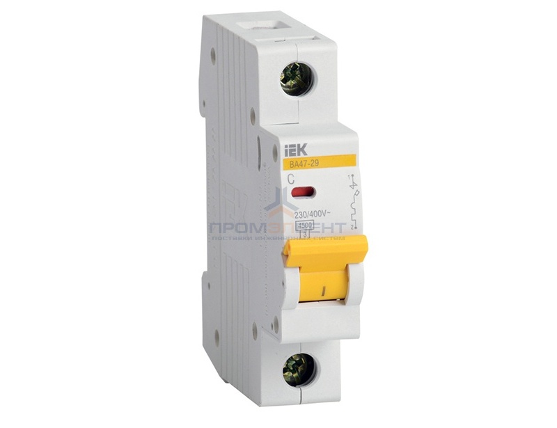 Автоматический выключатель ВА47-29 1Р 32А 4,5кА характеристика С ИЭК (автомат)