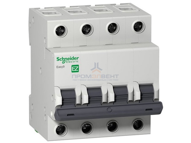 Автоматический выключатель Schneider Electric EASY 9 4П 40А С 4,5кА 400В (автомат)