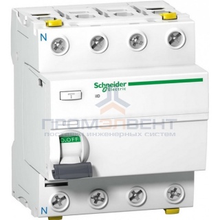УЗО Acti 9 iID K 4П 63A 30mA AC Schneider Electric