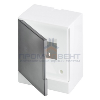 ABB Basic E Бокс настенный 4М серая прозрачная дверь (с клеммами)