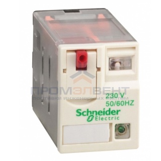 Миниатюрное реле Schneider Electric Zelio Relay  RXM 4 контакта, светодиод 230В AC 3A