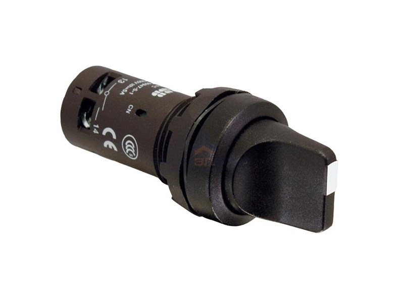 Переключатель ABB C2SS2-30B-10 2-х позиционный черный 1НО (90 градусов) с фиксацией