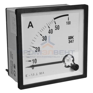 Амперметр Э47 100/5А кл. точн. 1,5 96х96мм